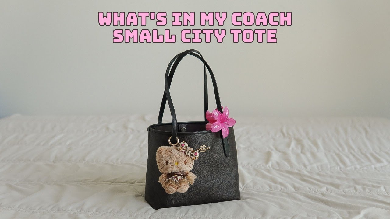 What's in my Coach small city tote 🤎🌸(Updated review & Mod shots)