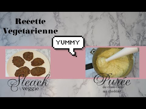 recette-végétarienne---partie-2---steack-veggie-et-purée-de-chou-fleur-au-cheddar