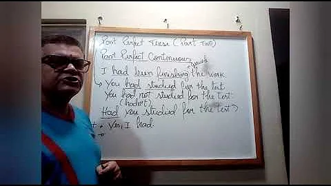 Como são as formas interrogativa do past perfect?