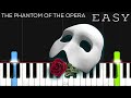 The phantom of the opera theme  easy piano tutorial