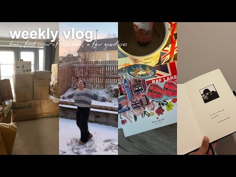 weekly vlog 06 | tmo, first snow of the year, a few goodbyes