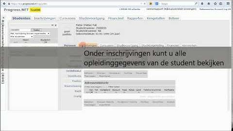 Algemene instructie ProgressNET