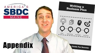 Writing a Business Plan - Appendix