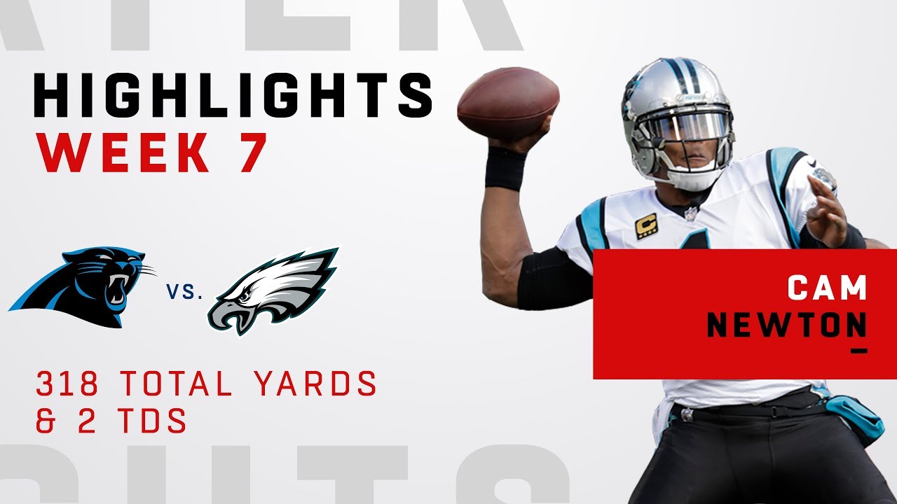 Cam Newton Throws for 318 Yards & 2 TDs vs. Eagles YouTube
