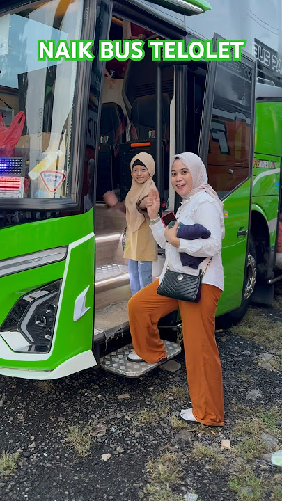 Kaka Naik Bus Telolet Hijau #busmania #telolet #bustayo #bus #basuri #jetbus5 #maudi #asyrof