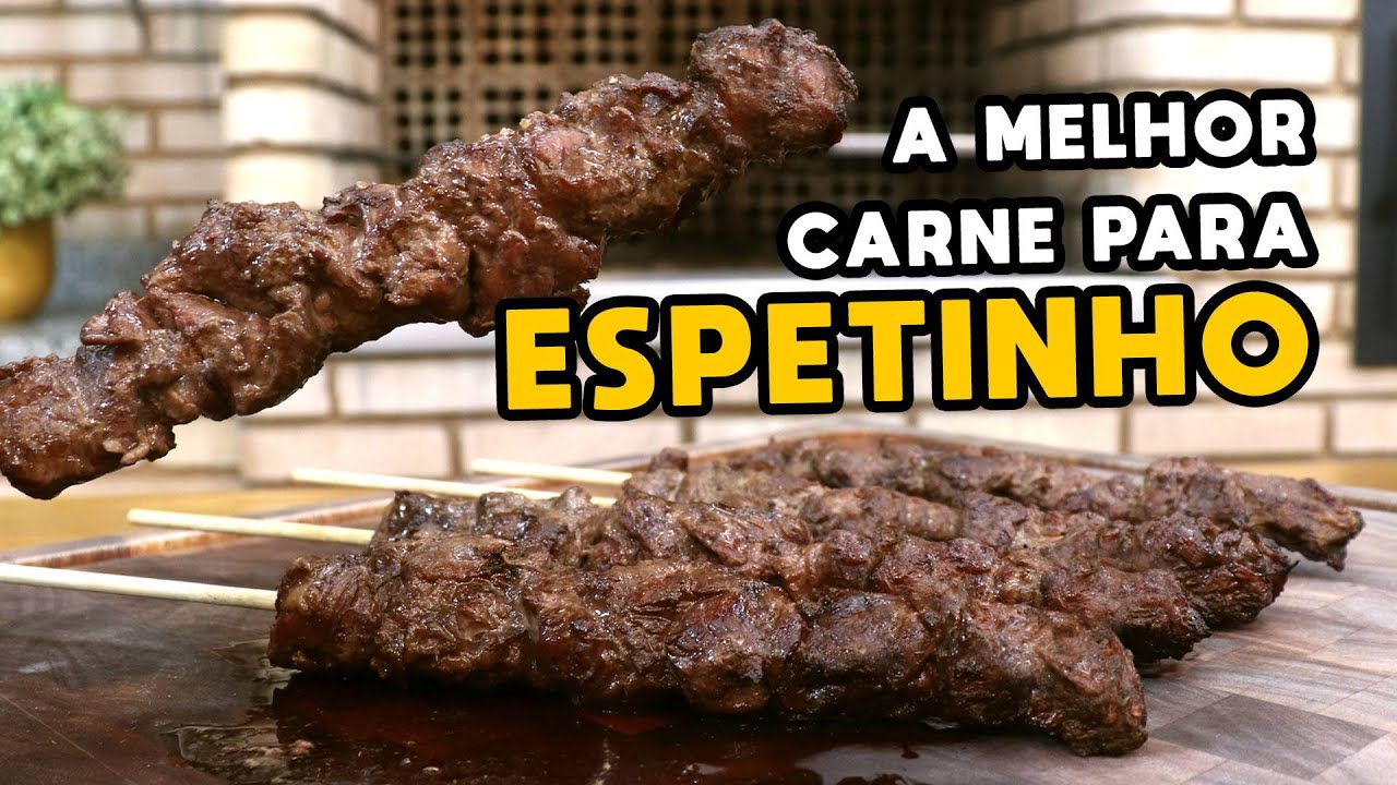 Espeto de carne de churrasco