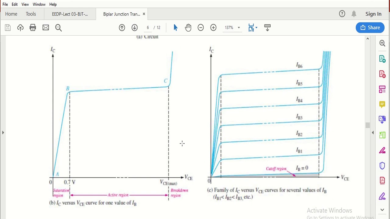 الدوائر الالكترونية والكهربائية - Electronic and electrical circuits (BJT Transistor)
