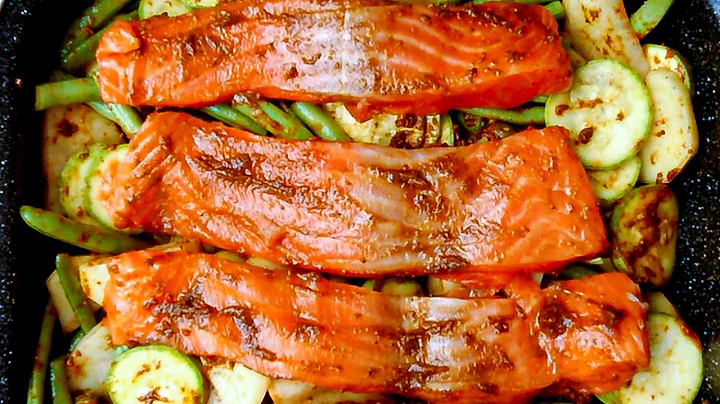 Super EASY! Delicious | Oven Baked Salmon with Vegetables