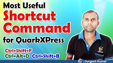 Most Important Shortcut Command For QuarkXpress | Shortcut Command Quark Mein Kaise Use Karein 2021
