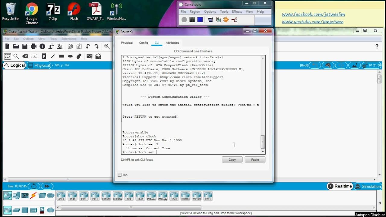 Cisco Router Set and Show Clock Using CLI In Packet Tracer YouTube