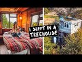 Treehouse Hotel in the UK - Staycation Glamping Vlog