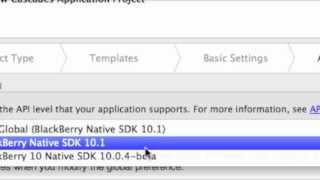 How To Select SDK Build Version for your BlackBerry 10 Cascades Project