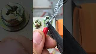 Electrician Wiring Tips ⚡ | Safe Wiring Trick | Copper Wire Connection 🔥 #electricianlife #electrica