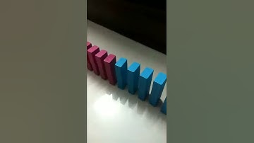I Made a Dominoe Game with 54 pieces of Building blocks.