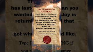 God Is Turning Your Mourning Season Into Dancing Days🕺 #jesuslovesyou #faith #amen #psalm3011