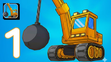 Wreck It 3D - Gameplay Walkthrough Part 1 - Destroy Build And Repeat (iOS, Android)