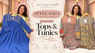 Style Saga SALE Part 2: Top & Tunic Tales, Travel Wear, Cotton Tunics, Crepe Shirt | Clearance