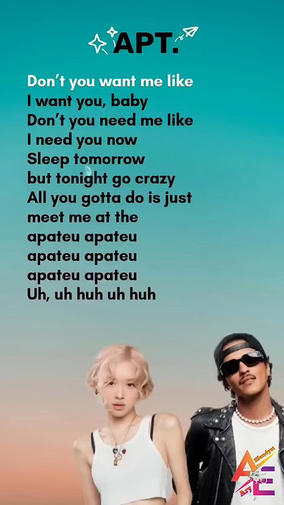 Lirik Lagu APT. - ROSÉ & Bruno Mars lyrics