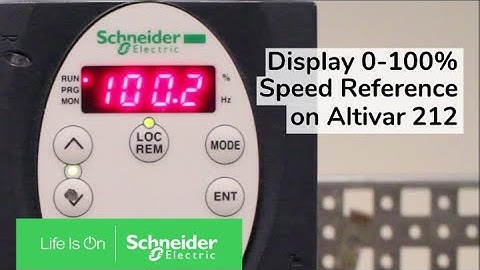 Configuring ATV212 to Display 0-100% Speed Range | Schneider Electric Support