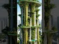 🌿 A BAMBOO TREE HIGHRISE BUILDING 🌍🏙️ || #shortsfeed #trendingshorts #youtubeshorts #bamboohouse