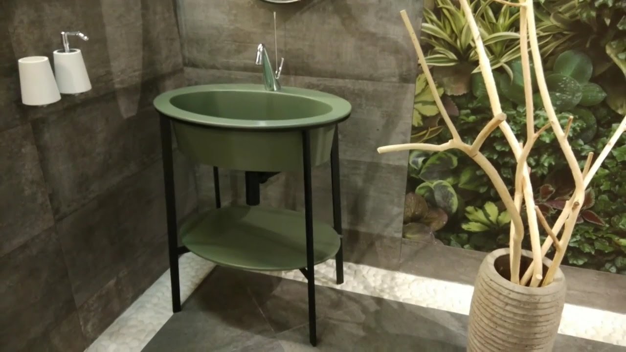 Cielo Cation Ovale консоль с цветной раковиной