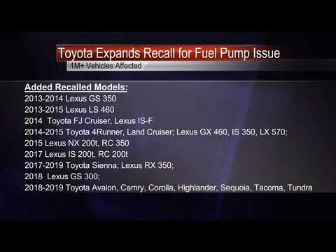 Toyota Expands Recall for Fuel Pump Issue - YouTube