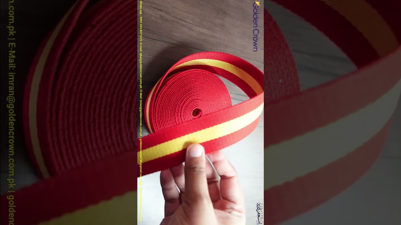 Stable Belt Red Yellow Red Brown leather Buckle, Royal Marines Waist Stable Belt Worsted Nylon