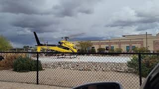 Helicopter leaving a Hospital in Mesa, AZ.