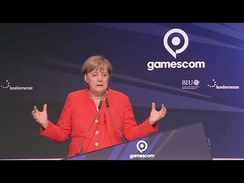 Videó: Angela Merkel Megnyitja A Gamescom Programot