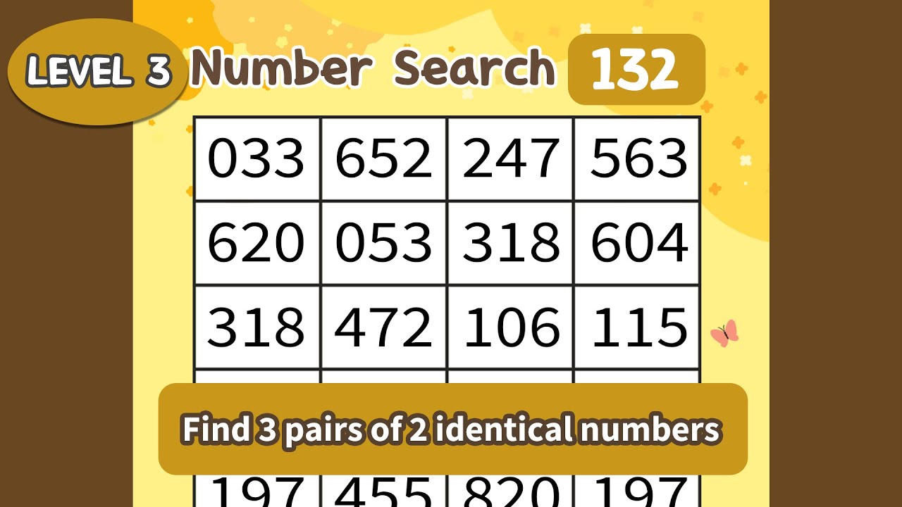 Try Number Prevent dementia with daily games, try number matching now 3-132 - YouTube
