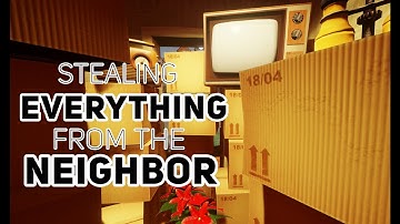 Stealing EVERYTHING From The Neighbors House | Hello Neighbor (Alpha)