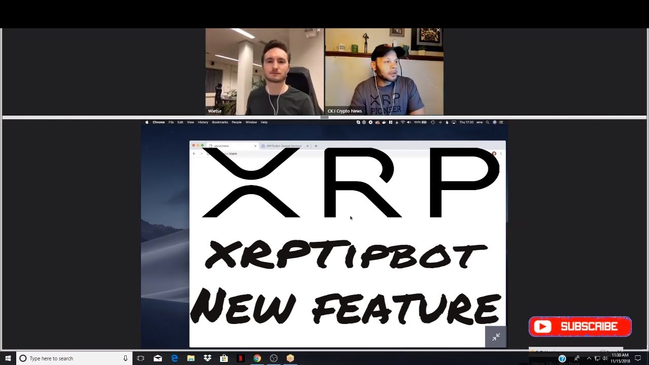 Wietse Wind Explains new XRPTipbot Feature On CKJ Crypto ...
