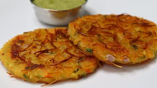 Amazing Crispy Vermicelli Breakfast Pancake Less Oil & No Soda No Eno Quick Lockdown Breakfast