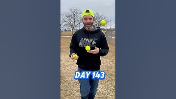 Day 143-Juggling Every Day! Total lifetime hours juggled 268 #juggling#goals #fyp