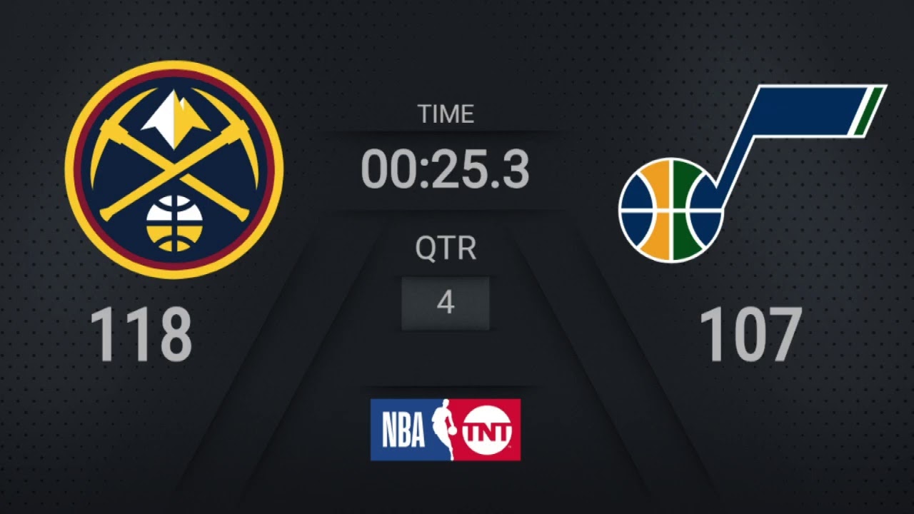 Nuggets Jazz Nba On Tnt Live Scoreboard Wholenewgame Youtube