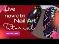 easy nail art for navratri. try at your home..