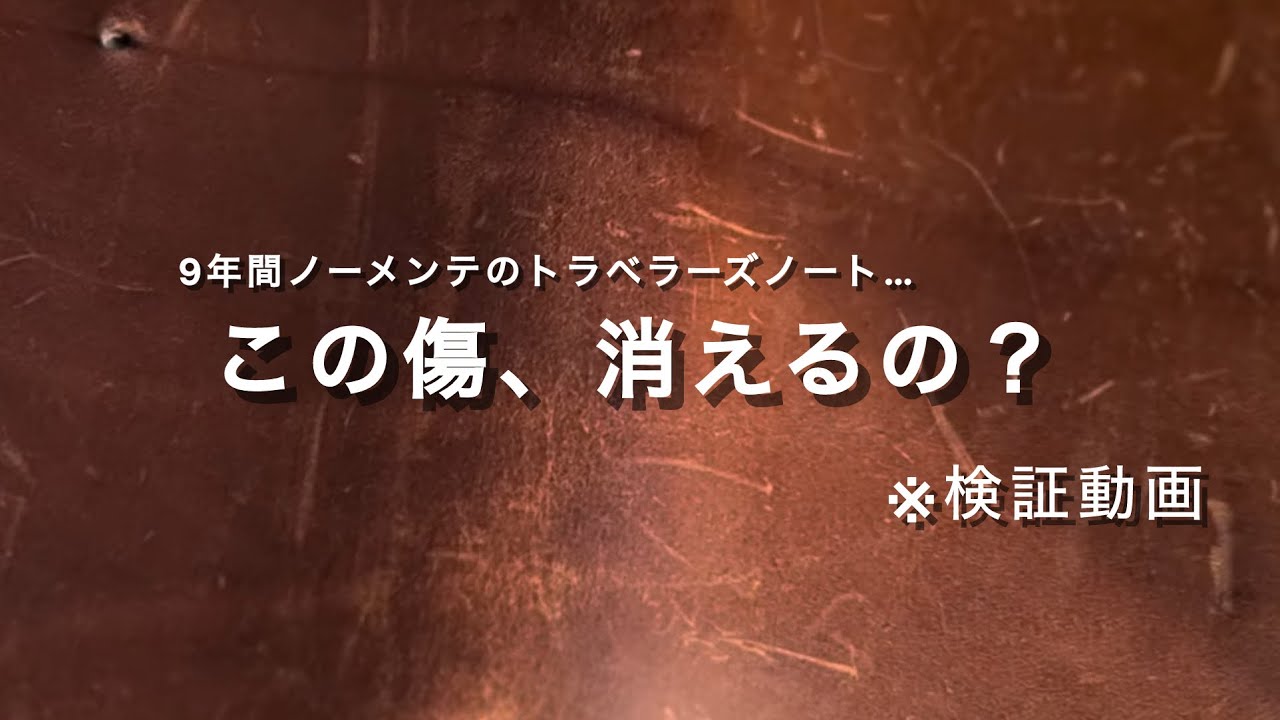 【検証】9年放置したトラベラーズノートはどこまでお手入れで復活するのか？