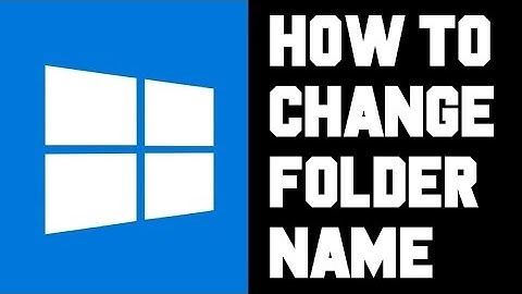 Windows How To Change Folder Name - How To Rename Folder in Windows 11 Video Tutorial Help Guide
