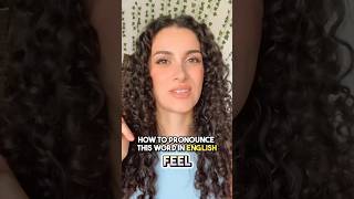 How to pronounce FEEL in English! 🇨🇦🇺🇸 #naturalenglish #pronunciation #accentreduction