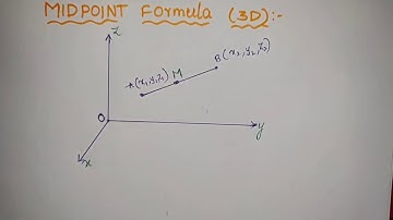 Mid point formula derivation | 3D Coordinate Geometry | IIT | CBSC | SSC