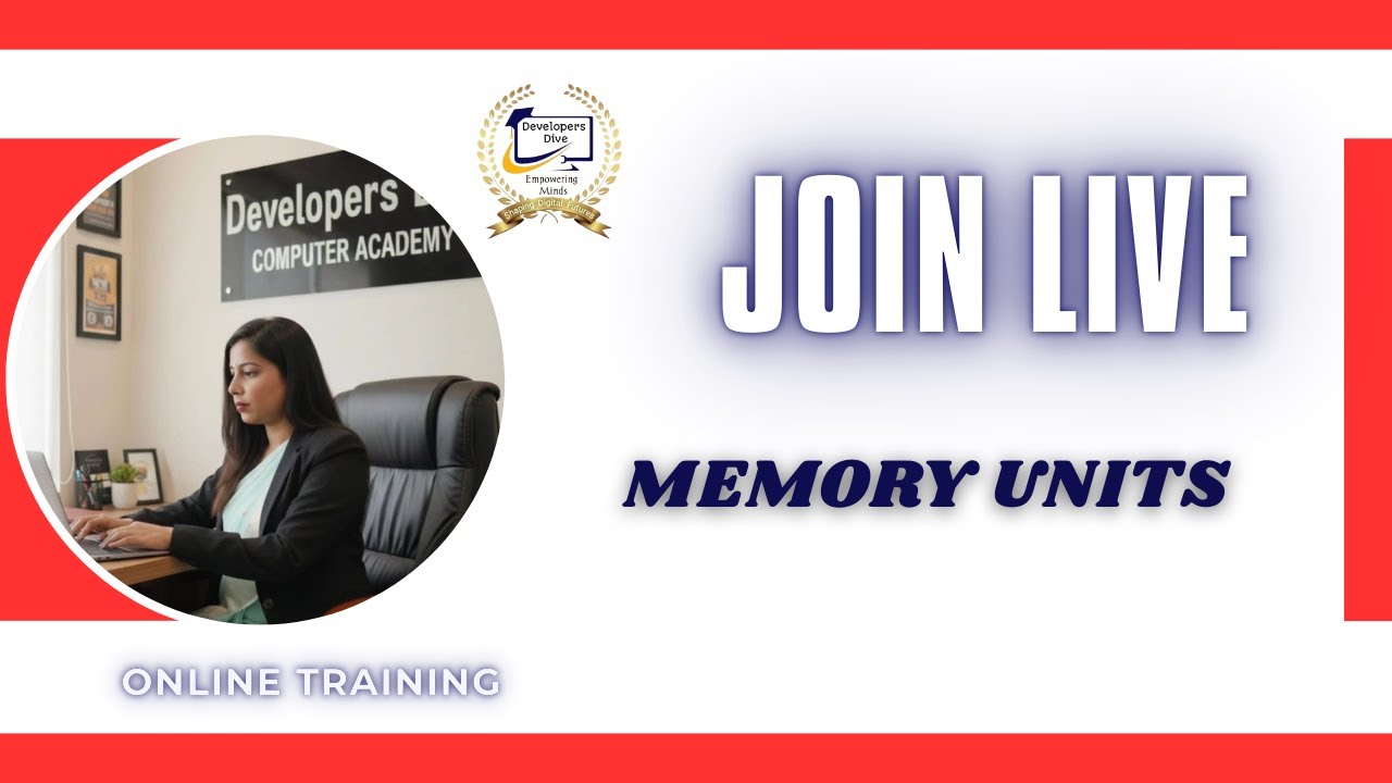 🔴 LIVE | Memory Unit | Bit, Byte, KB, MB, GB Easy Explanation | Computer Basics Live Class