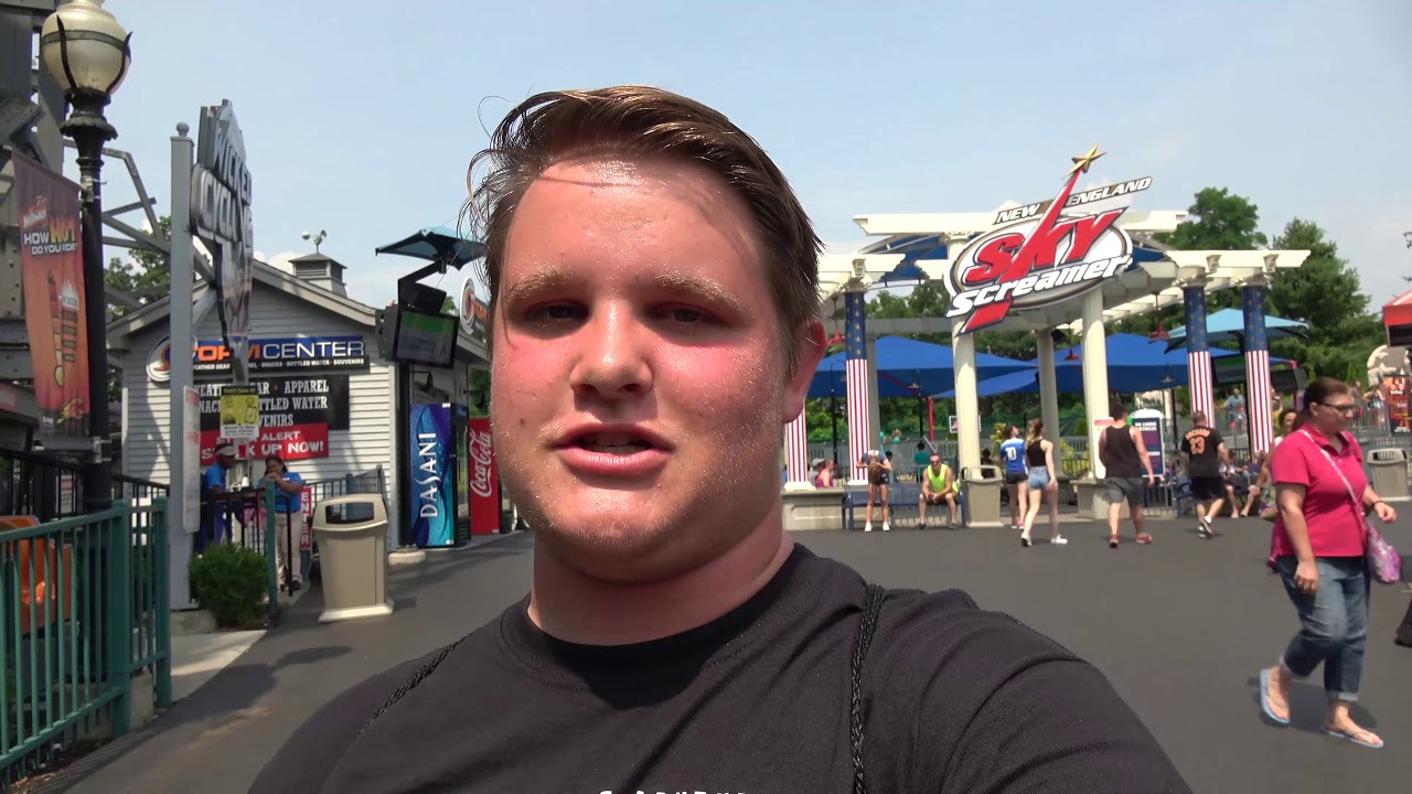 Riding My 200th Roller Coaster | Six Flags New England visit: 7/13/17 | SUMMER BUMMER trip (Day 3)