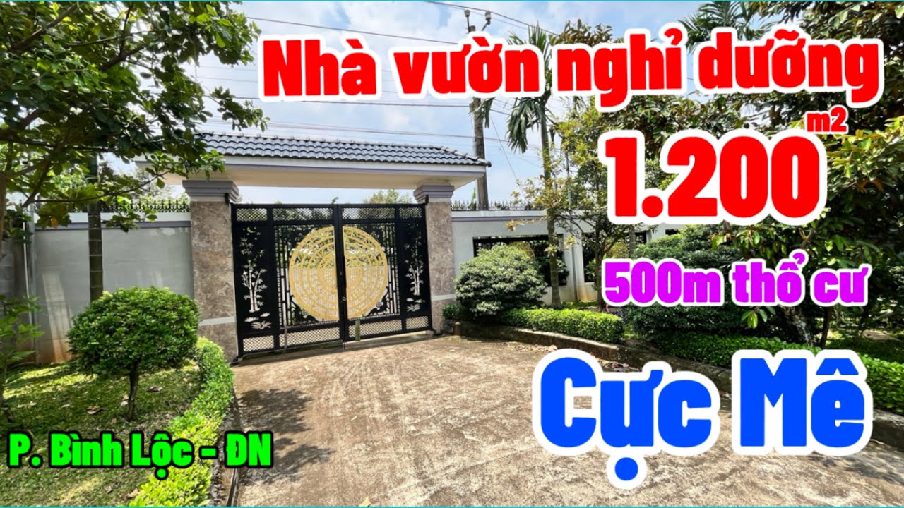 Nhà đất đồng nai, NHÀ VƯỜN NGHỈ DƯỠNG 1.200m² ( 500m2 thổ cư )TP. LONG KHÁNH – ĐỒNG NAI