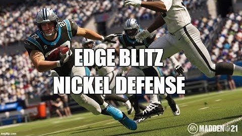 Madden 21 Glitches Cheats and Tips - Edge Blitz - Blocking RB - Nickel Defense