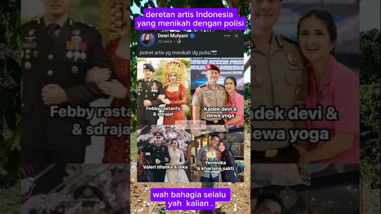 deretan artis yang menikah dengan seorang polisi 