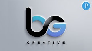 BG Letters Logo Design in Smartphone I 3D Logo I Using Bezier Tool I Pixellab tutorial