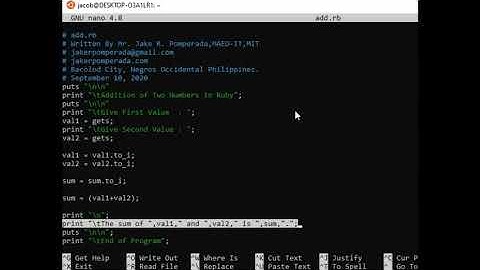 Addition of Two Numbers in Ruby
