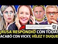 Inna Afinogenova dio TREMENDA LECCIÓN a Vicky, Vélez y Duque con ESTA RESPUESTA en 'Ahí Les Va'
