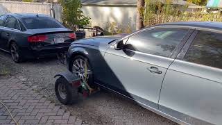 Towing Audi Quattro A4 with Audi Quattro A4