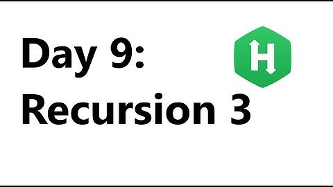 Hackerrank Day 9: Recursion 3 Solution - Java 8| Hackerrank 30 Days Of Code